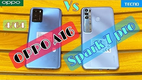 Oppo A16 and Tecno Spark 7 Pro Speed Test, Pubg Mobile Game Test