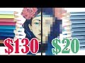$130 EXPENSIVE vs $20 CHEAP COLORED PENCILS / Comparing cheap and expensive art materials