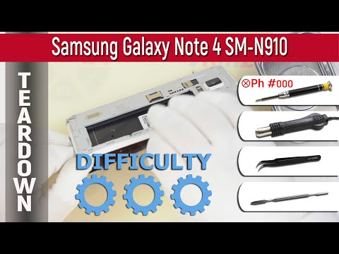 Как разобрать 📱 Samsung Galaxy Note 4 SM-N910 (4k версия)