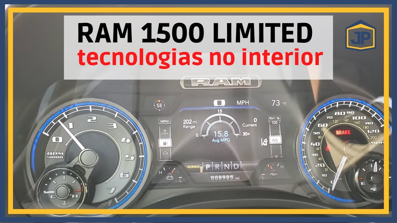 RAM 1500 LIMITED Detalhes e tecnologias no interior da RAM 1500 