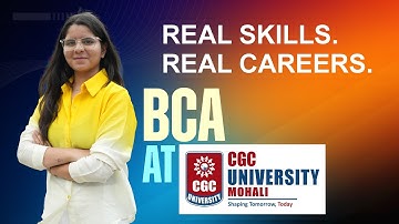 Build Your Tech Future | BCA at CGC University, Mohali  Admissions Open 2025
