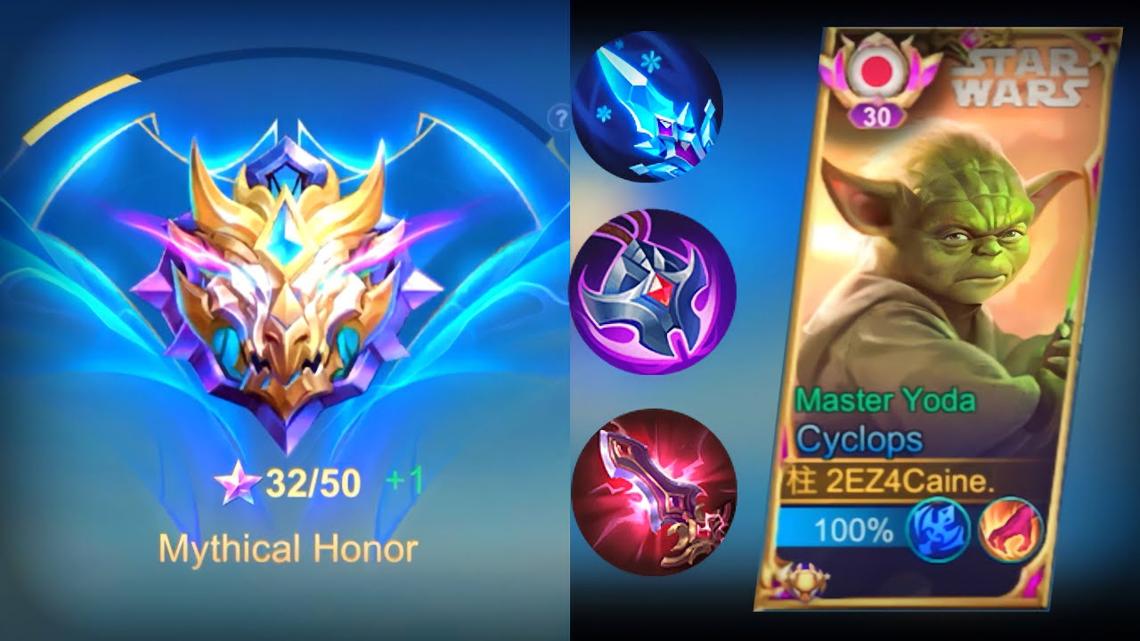 CYCLOPS BEST COUNTER BUILD FOR HERORES | SLOWMO + DAMAGE BUILD AND EMBLEM | MLBB S28