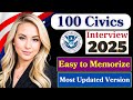 2025 New, Random 100 civics questions and answers,  U.S. citizenship interview, N400 Interview #n400