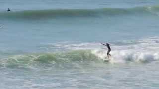 Widemouth Bay 23Ft Longboarding Session 21 Sep 2014 Hd