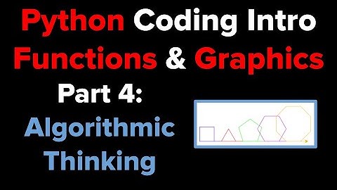 Intro to Python Functions using Turtle Graphics (Part 4)