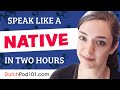 Do You Have 120 Minutes? You Can Speak Like a Native Dutch Speaker