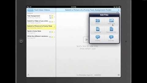 iPad Basics - Taking a Picture and Submitting it in Showbie
