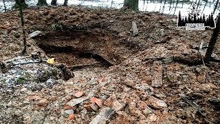 Раскопки пустого немецкого блиндажа #1 \ Excavation of the German empty blindage ww2 | EE88 Раскопки пустого немецкого блиндажа #1 \ Excavation of the German empty blindage ww2 | EE88