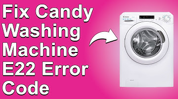 Candy Washing Machine E22 Error Code (Why It Happens And How To Resolve The Issue)