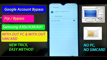 Samsung A30 FRP/BYPASS,  Google Account  Remove Android 10, No Smart Switch. With Out PC