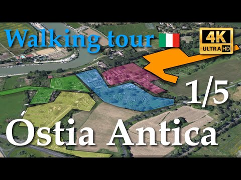 Ostia Antica, Italy【Walking Tour】R.II - [1/5] - With Captions - 4K