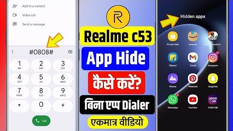 How to hide app in Realme c53 | Realme c53 me app kaise chupaye | app hide setting Realme c53