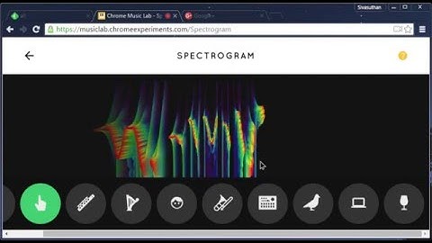 Chrome Music Lab - Spectrogram