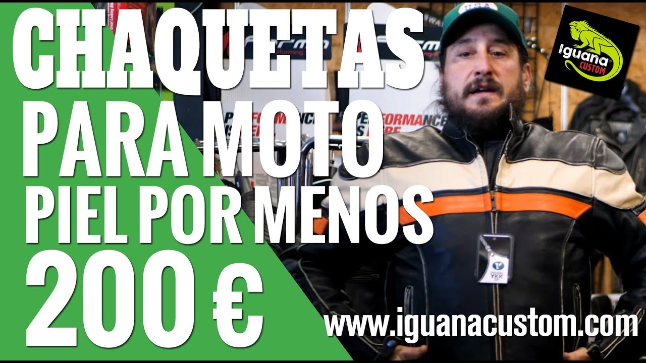 Chaquetas para moto de Piel o Cuero estilo Vintage Custom por menos de 200  Euros by Iguana Custom - YouTube