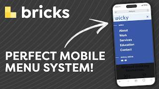 I Built the Perfect Mobile Menu System in Bricks Builder (No Plugins, Offcanvas)