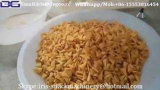 Fried cone bugle snack food making machine/wheat chips production line