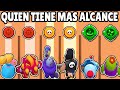 QUE BRAWLER DISPARA MAS LEJOS? | GADGETS, SUPER Y BÁSICOS | OLIMPIADAS de ALCANCE BRAWL STARS