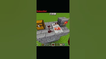 How to make an automatic trash can 2021-Minecraft #shorts