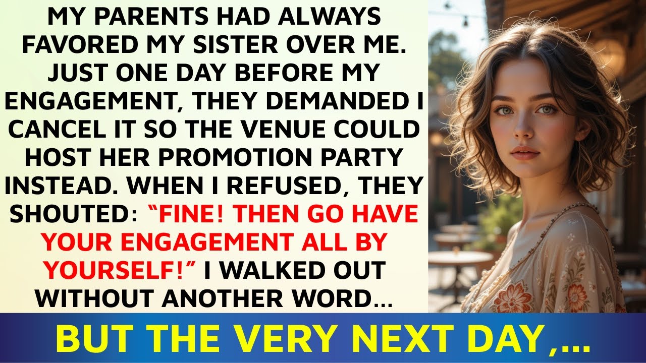 Parents Chose My Sister’s Party Over My Engagement — But the Venue Had a Big Surprise | Storytime