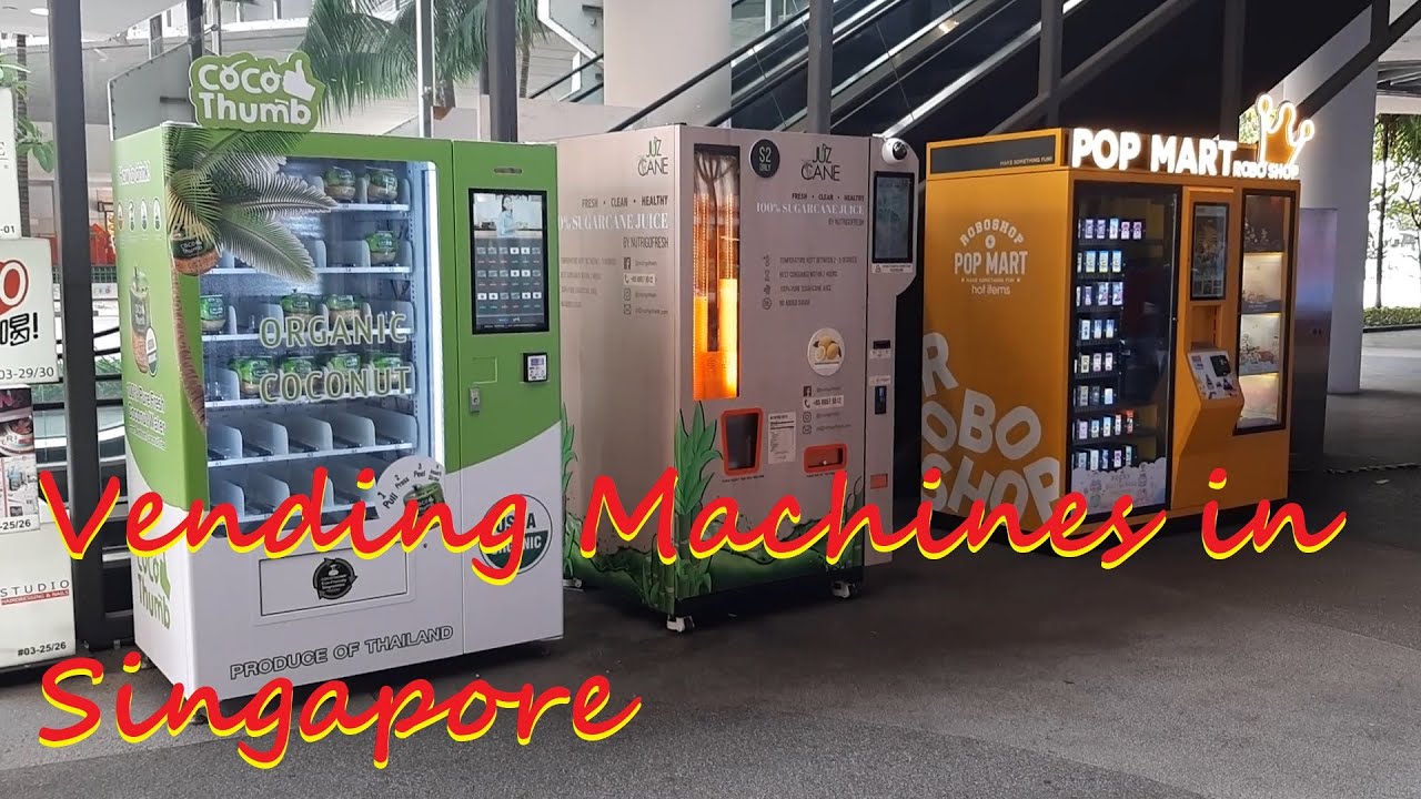 Lets explore the Interesting Vending Machines you find in Singapore