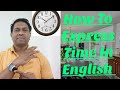 How to express time in english   the english learning show by p k jadhav