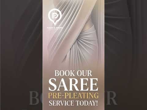 The Secret Behind Perfect Saree Pleats