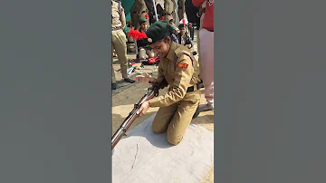 Weapon Handling NCC Training In Camp 