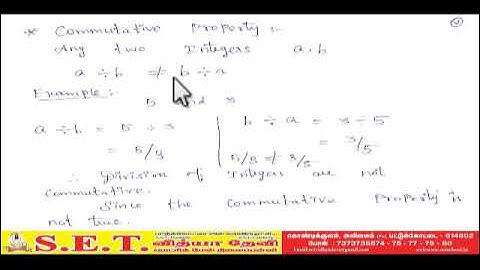 VII Maths - 1.5 Division of Integers