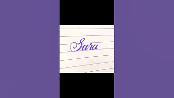 Beautiful Sara name with cut marker #shorts #@WritingSkills-129