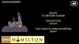 #44 Hamilton - Best of Wives and Best of Women (VIDEO LYRICS)