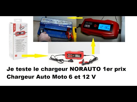 Chargeur batterie 6V/12V - 2A/4A - Norauto