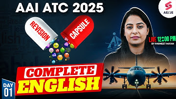 AAI ATC 2025 Preparation | AAI ATC English Classes| English Revision Capsule for AAI ATC | Parneet