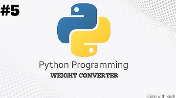 Weight converter with Python in 1 min. 41 sec. || Code with Kush
