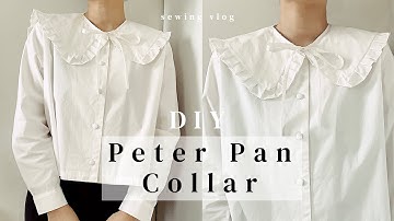 DIY Oversized Peter Pan Collar | Detachable Peter Pan Collar Tutorial
