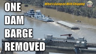 One Dam Barge Removed From Louisville, KY | How this Happened? | What are the Salvage Plans