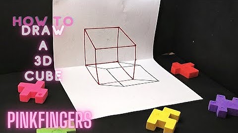 How to draw 3D Hologram Cube for Kids| 432hz Healing Music.