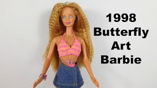1998 Butterfly Art Barbie - Unboxing and review - YouTube
