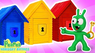 Colors Playhouses Song | Pea Pea Nursery Rhymes & Kids Songs