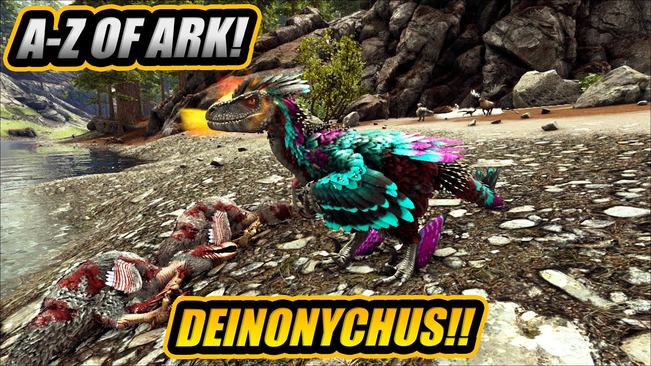 ARK Survival Evolved XBOX PVE Solid Cyan Deinonychus 1407 m (deino)