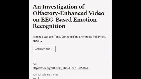 An Investigation of Olfactory-Enhanced Video on EEG-Based Emotion Recognition | RTCL.TV