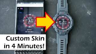 How to Install Amazfit T-Rex / T-Rex Pro Custom Watch Face (Skin)