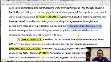 DBQ Intro and Body Paragraphs