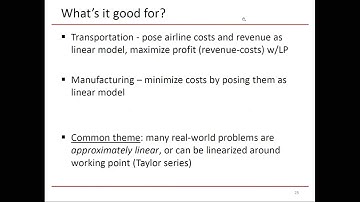 Linear programming (ECE 592 Module 22)