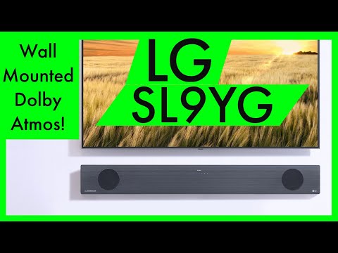 Wall Mounted Dolby Atmos?! LG SL9YG Soundbar