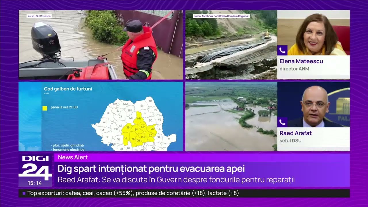 Viiturile fac prăpăd în țară, sute de gospodării au fost înghițite de ape