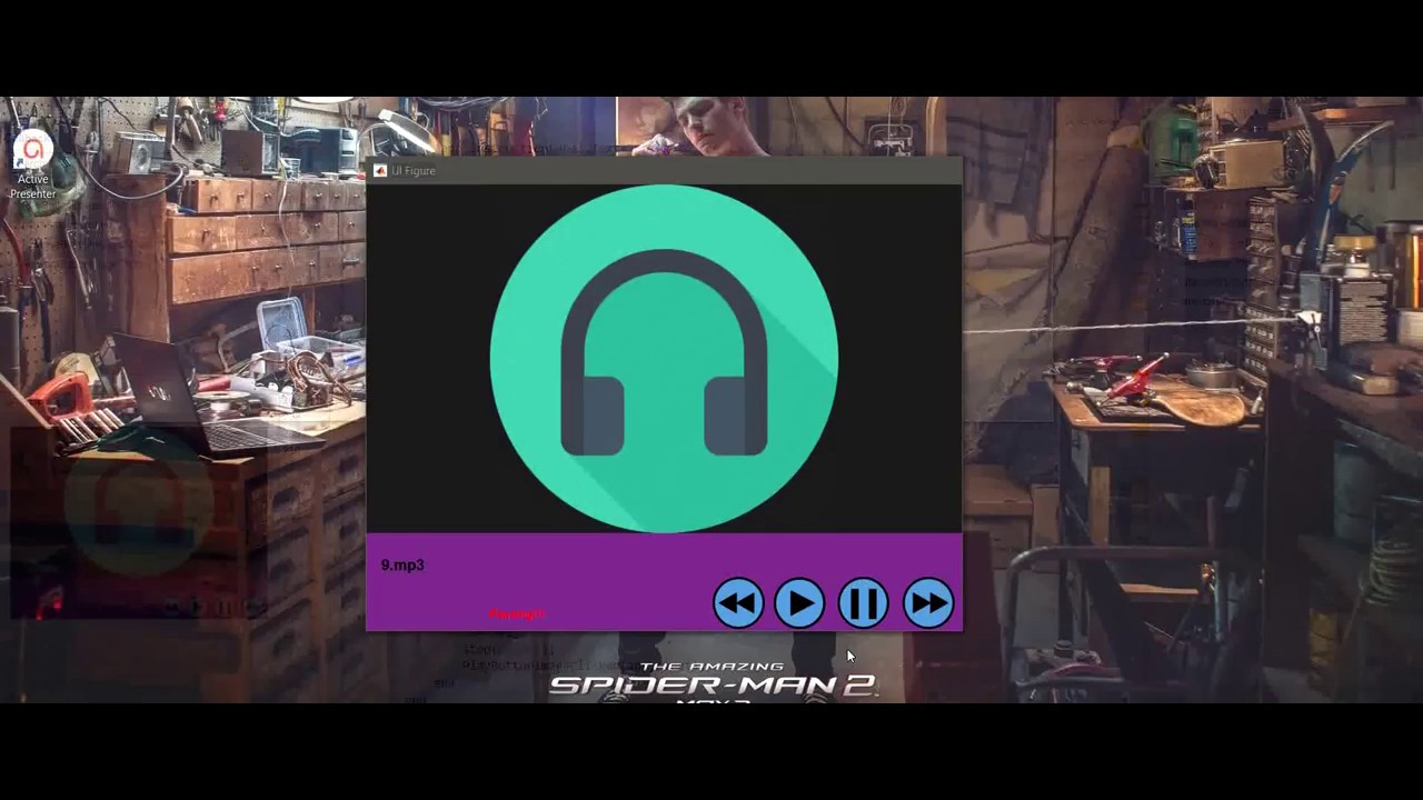 Matlab Project Music Player (With Play Pause Forward Reverse