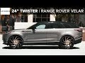 Custom range rover velar on 24 twister lexani wheels copper finish