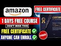 🛑Amazon 1 day free Certification | LearnAWS  from an Ex-Amazon Expert! | Get Free Certificate