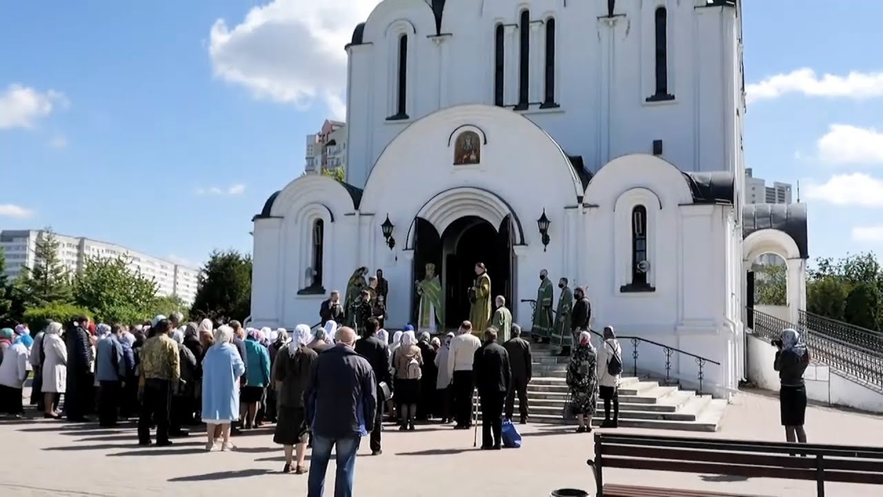Панорама: Храм преподобной Евфросинии Полоцкой, православный храм, ул. Притыцког