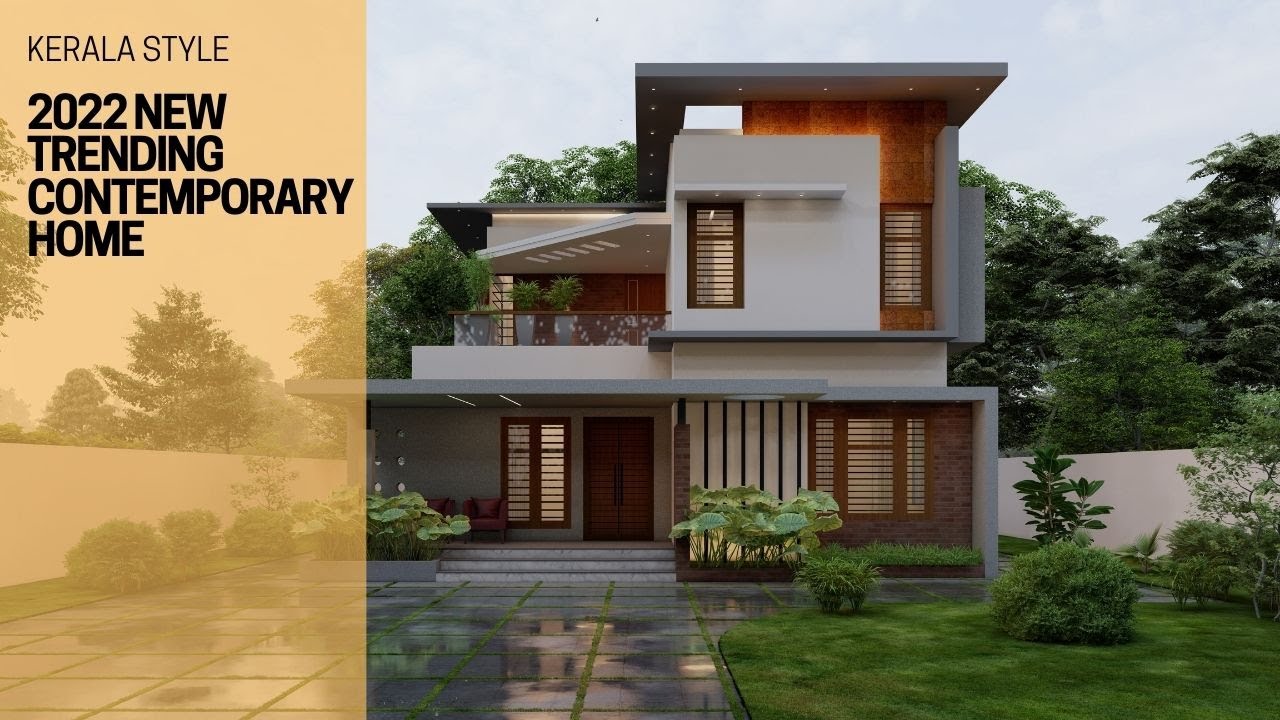 Trending Modern Contemporary House Design 2022 | Kerala Style - Youtube